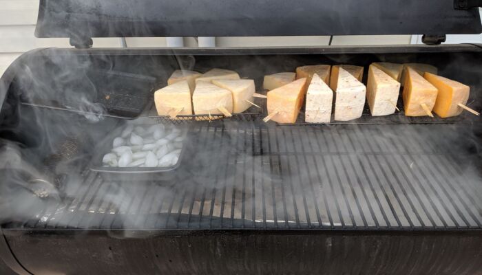 cold smoking goat cheese