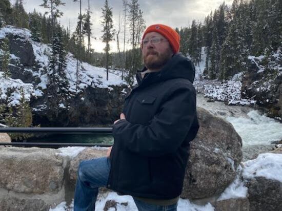 YNPAboveUpperFalls(2) explorating above YNP Upper Falls